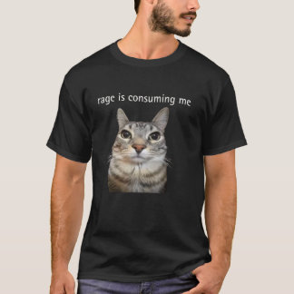 Camiseta La rabia me está consumiendo tontamente mirando me