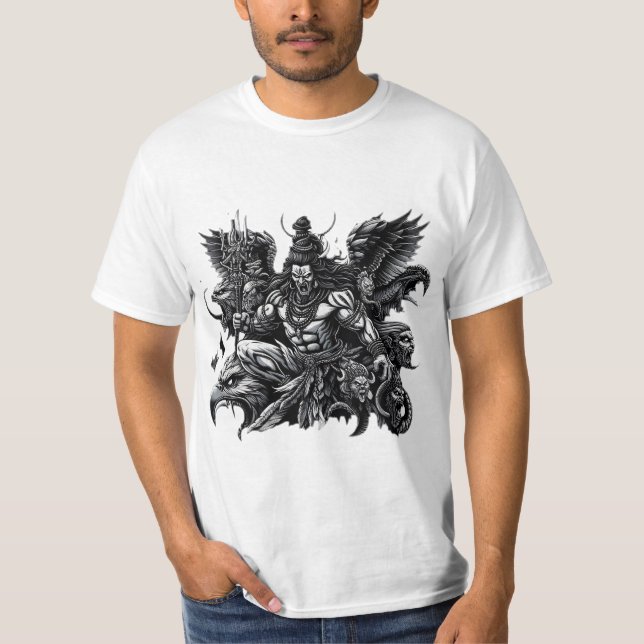 Camiseta "La radiación de Shiva y el águila críptica" (Anverso)