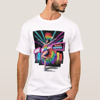 Camiseta La radiante showgirl celebra la vida en el centro