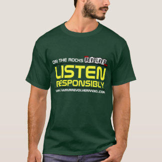 Camiseta La radio del revólver de OTR ESCUCHA RESPONSABLE