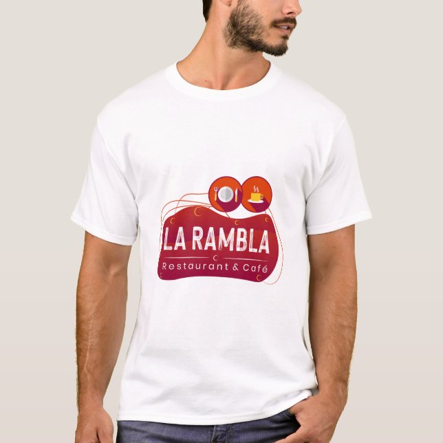 CAMISETA LA RAMBLA TSHIRT PARA SU NEGOCIO (Anverso)
