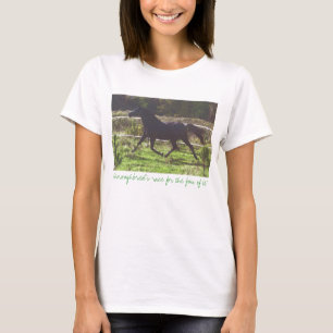 Camiseta ¡La raza del pura sangre para la diversión de