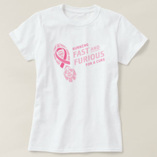 Camiseta La raza para el cáncer de pecho de la curación