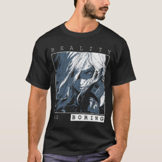 Camiseta La realidad es aburrida - Diseño de anime de cienc