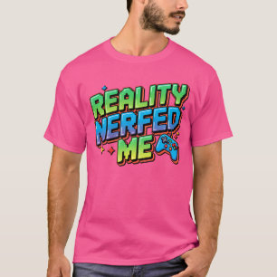 Camiseta La realidad me nerfeó Familia divertida de juegos
