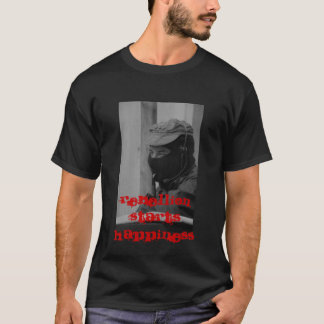 Camiseta La rebelión comienza felicidad