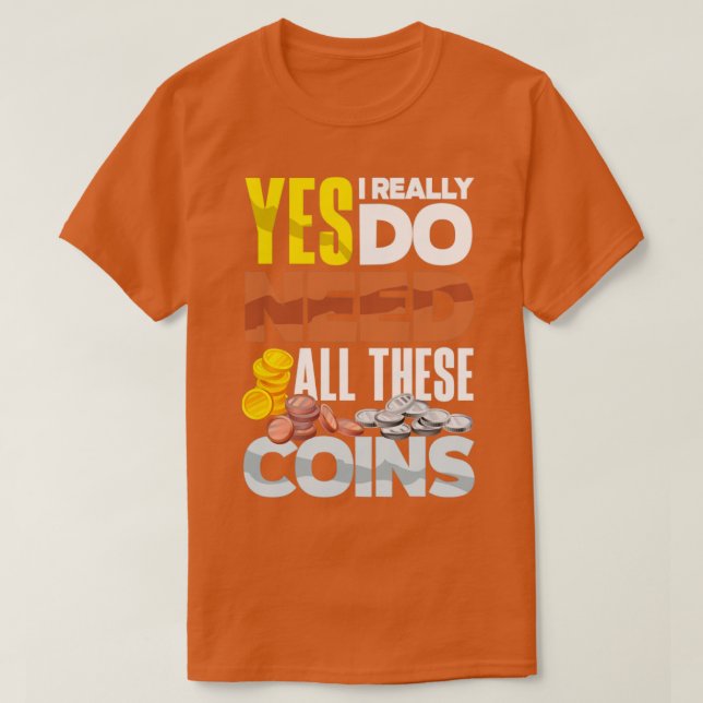 Camiseta La recogida de monedas Numismática Numismática Nec (Diseño del anverso)