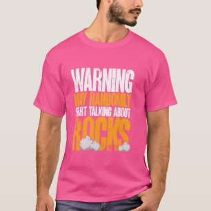 Camiseta La recolección de rocas divertida en geología comi