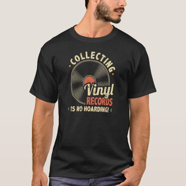 Camiseta La Recopilación De Registros De Vinilo No Es Vinil (Anverso)