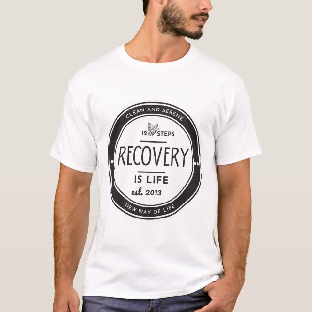 Camiseta La recuperación es vida, aniversario de recuperaci (Anverso)