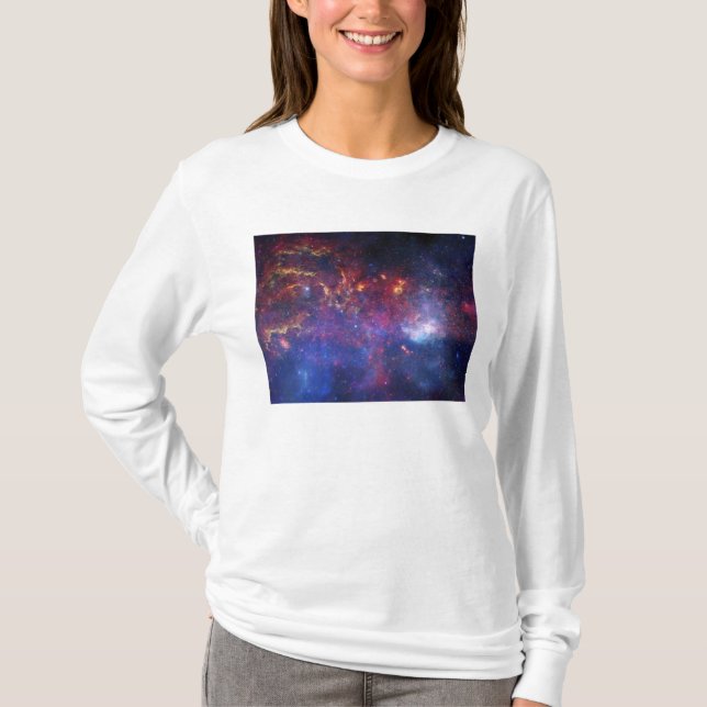Camiseta La región central de la galaxia Vía Láctea (Anverso)