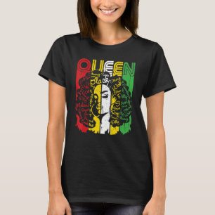 Camiseta La reina africana Melanin Mujer negra mágica histo