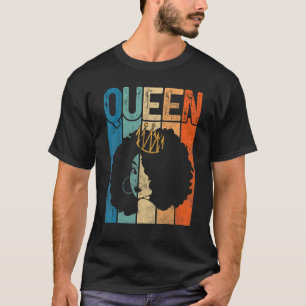 Camiseta La reina africana Melanin Mujer negra mágica histo