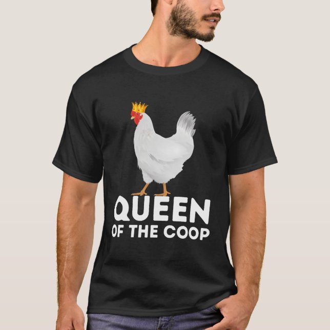 Camiseta La Reina De Las Gallinas De Gallina De Gallina (Anverso)