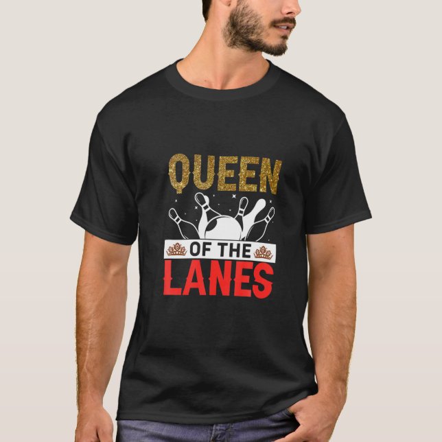 Camiseta La Reina De Las Lanes, Funny Bowler (Anverso)