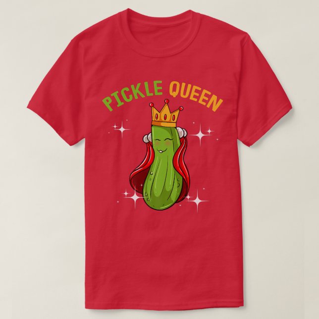 Camiseta La reina de las pollitas Funny Vegan Cucumber Vege (Diseño del anverso)