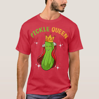 Camiseta La reina de las pollitas Funny Vegan Cucumber Vege