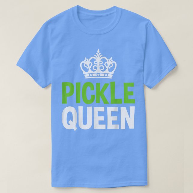 Camiseta La reina de las pollitas vegan divertida verdura (Diseño del anverso)
