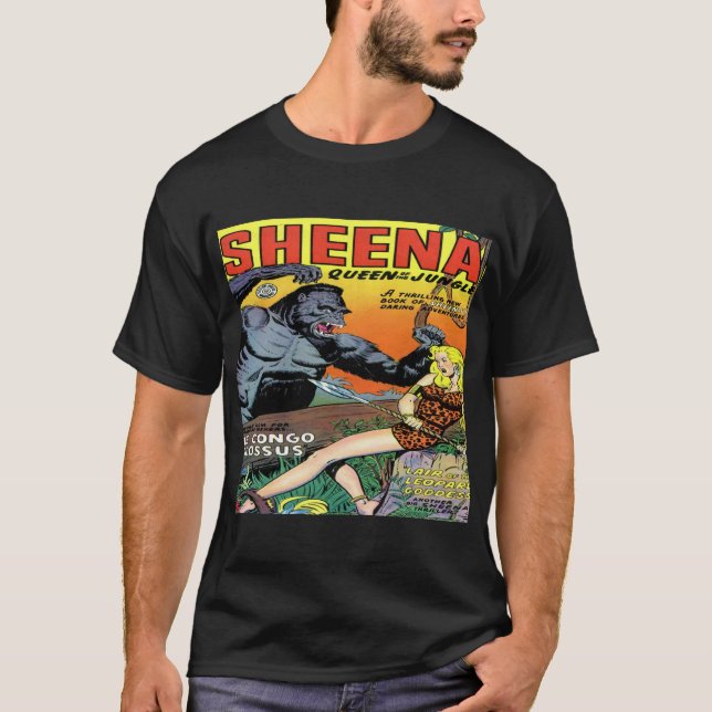 Camiseta La reina de Sheena de la obra clásica de la selva (Anverso)