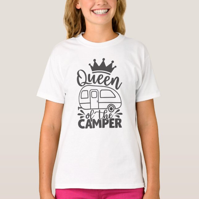 Camiseta La Reina Del Camper Cita Diciendo (Anverso)