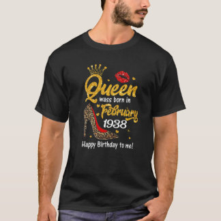 Camiseta La Reina Del Leopardo Nació En Febrero De 1938.