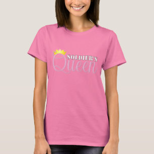 Camiseta La reina del soldado para la ropa oscura