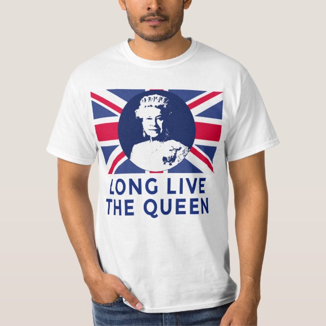 Camiseta La reina Elizabeth II vive de largo la reina (Anverso)