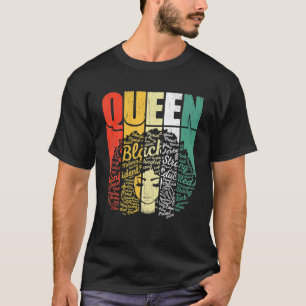 Camiseta La Reina Melanin, el día de la madre, en el retro 