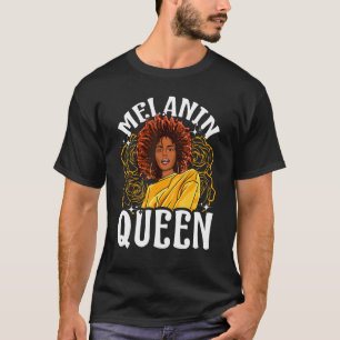 Camiseta La reina Melanin inspiró a una mujer negra relacio