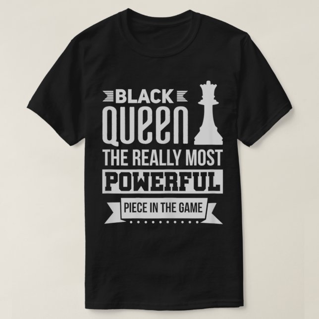 Camiseta La Reina Negra de las Mujeres la pieza realmente p (Diseño del anverso)