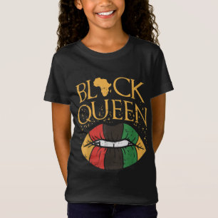 Camiseta La reina negra Melanin levanta la historia del org
