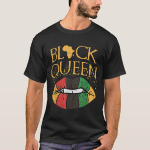 Camiseta La reina negra Melanin levanta la historia del org