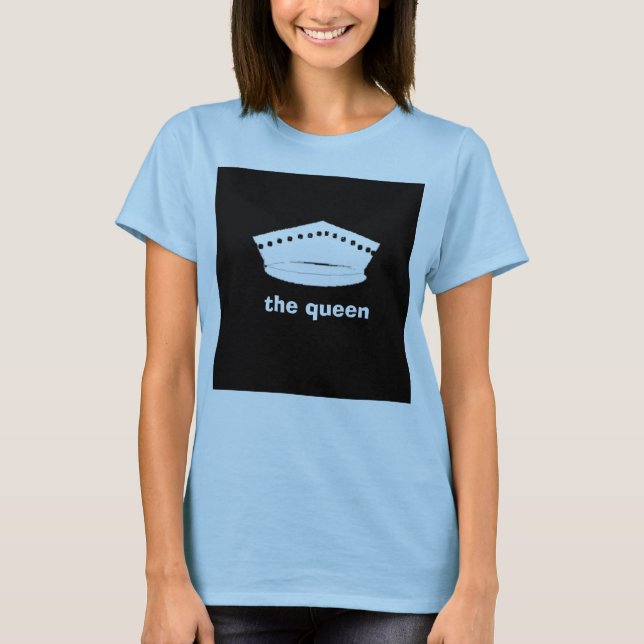 Camiseta La reina reinante, (Anverso)