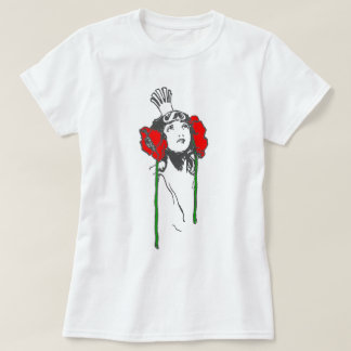 Camiseta La reina roja Art Nouveau retrata a Ozma de Oz