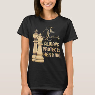 Camiseta La Reina siempre protege su diseño de rey para un