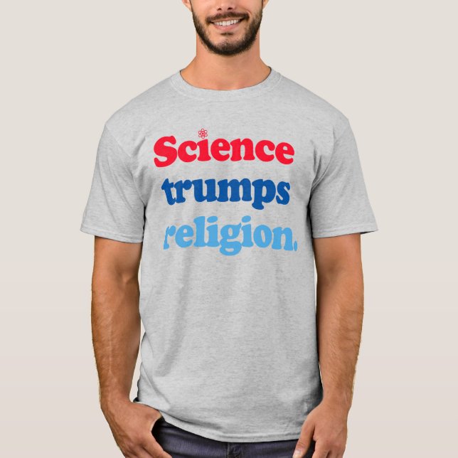 CAMISETA LA RELIGIÓN DE LA CIENCIA TRUMP (Anverso)