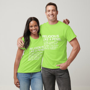 CAMISETA LA RELIGIÓN ES COMO