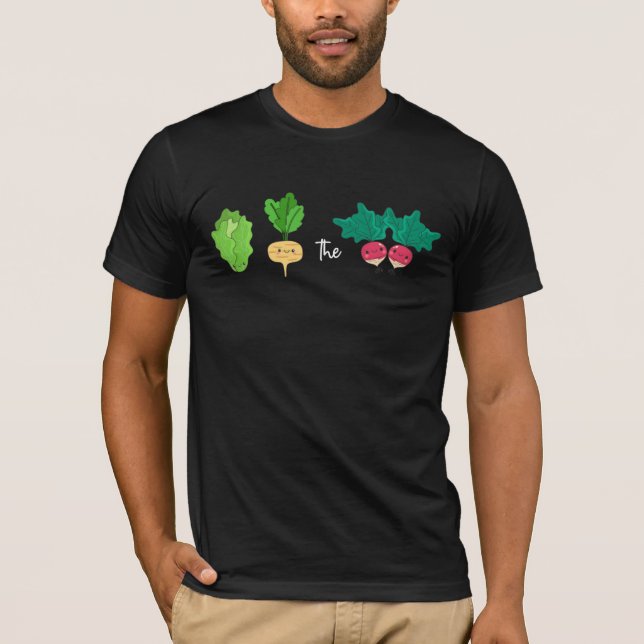 Camiseta La remolacha lechosa aparece golpeada Vegan Pun (Anverso)