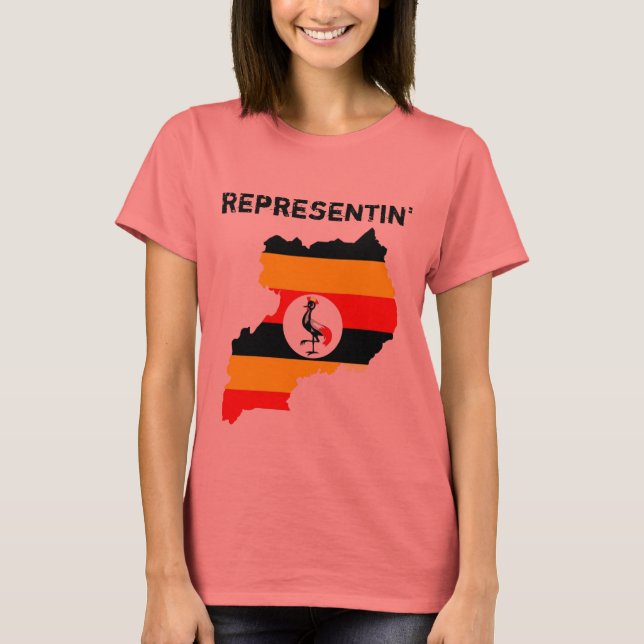 Camiseta La representación de Uganda (Anverso)