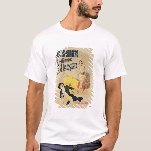 Camiseta La reproducción de una publicidad de poster (Anverso)