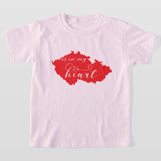 Camiseta La República Checa Está En Mi Corazón (Distribución)