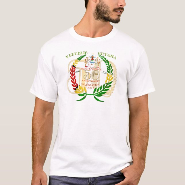 Camiseta La República de Guyana, 50.o aniversario de la (Anverso)