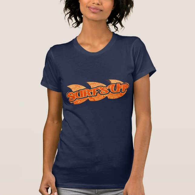 Camiseta La resaca encima del naranja brillante de las (Anverso)
