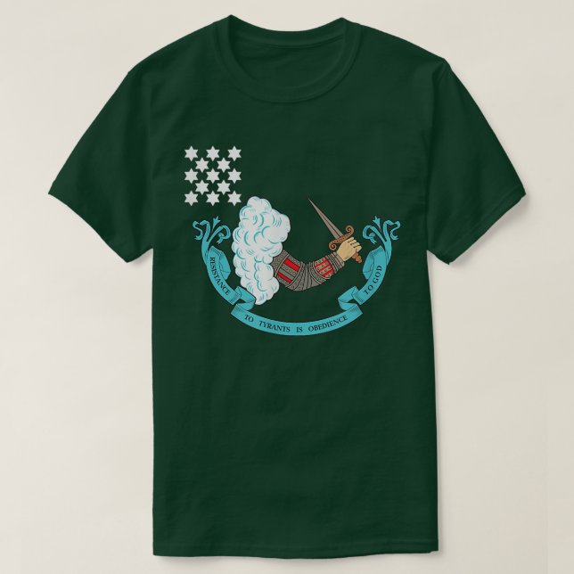 CAMISETA LA RESISTENCIA A LOS TIRANOS ES OBEDIENCIA A DIOS  (Diseño del anverso)