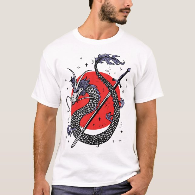 Camiseta La resistencia de Dragon: Una obra de arte majestu (Anverso)