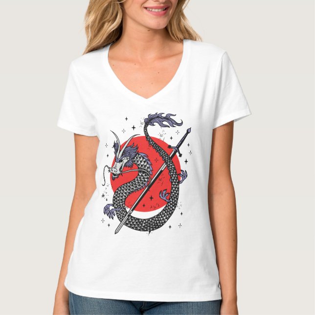 Camiseta La resistencia de Dragon: Una obra de arte majestu (Anverso)