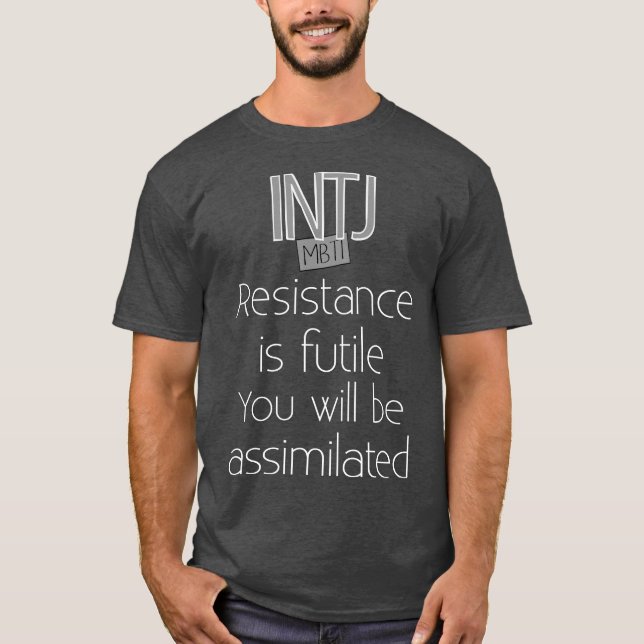 Camiseta La resistencia de INTJ es vana (Anverso)