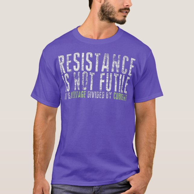 Camiseta La resistencia no es una radio Ham inútil (Anverso)