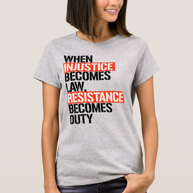 CAMISETA LA RESISTENCIA SE CONVIERTE EN DEBER (Anverso)