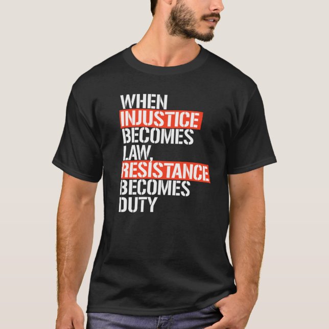 CAMISETA LA RESISTENCIA SE CONVIERTE EN DEBER (Anverso)
